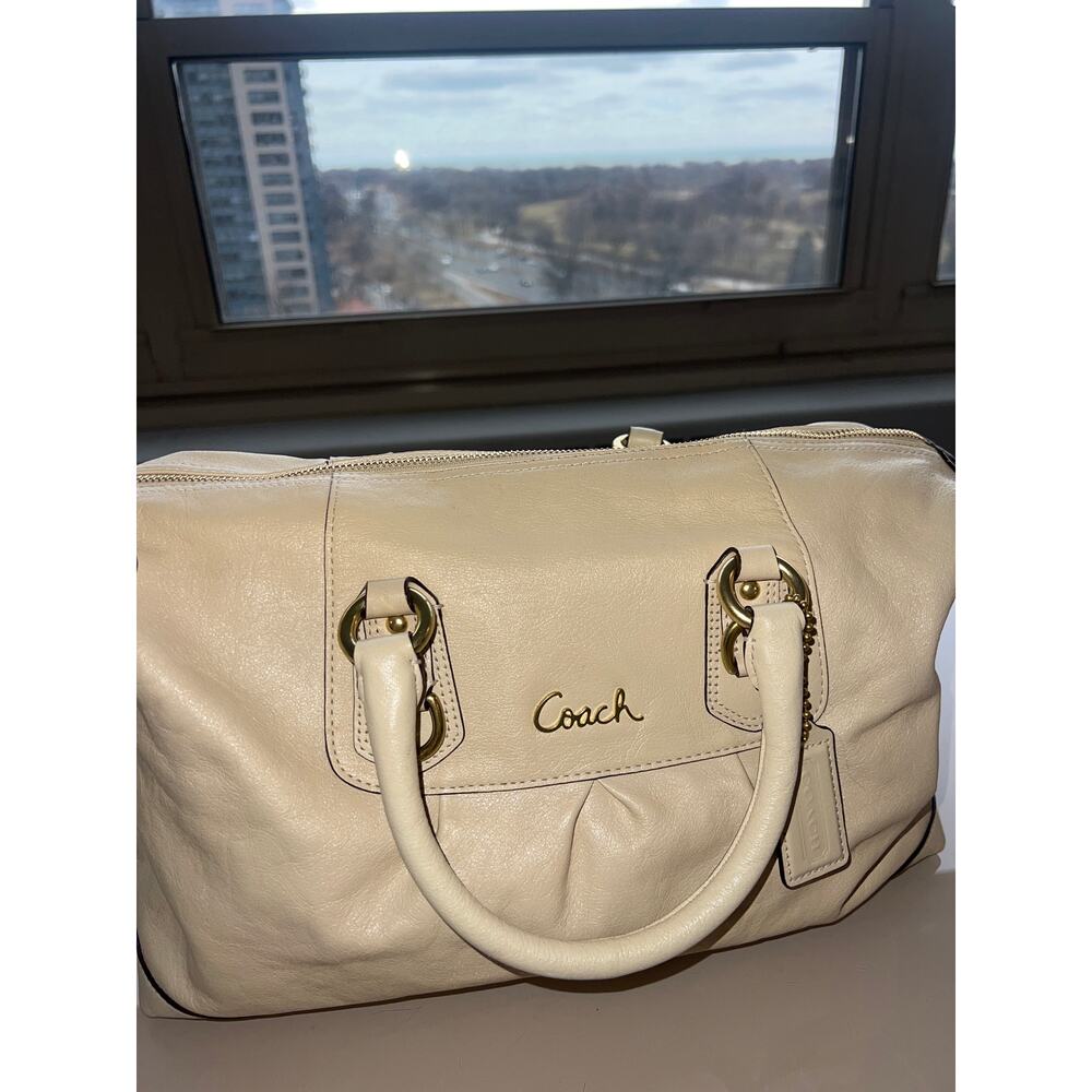 Coach Cream Satchel Bag